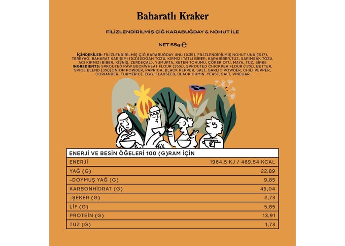 Baharatlı Kraker (55gr) - The Good Wild