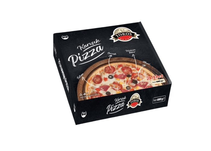 Orta Boy Karışık Pizza (680gr) - Akdeniz Toros