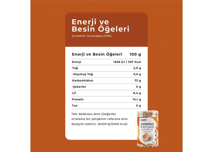 Karabuğday Patlağı (85gr) - Nustil