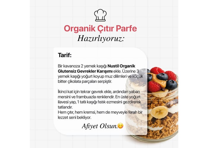 Organik Gevrekler Karışımı (250gr) - Nustil