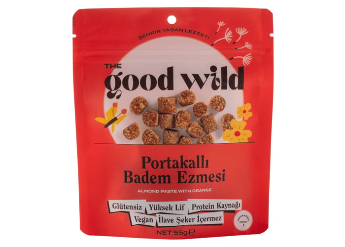 Portakallı Badem Ezmesi (55gr) - The Good Wild
