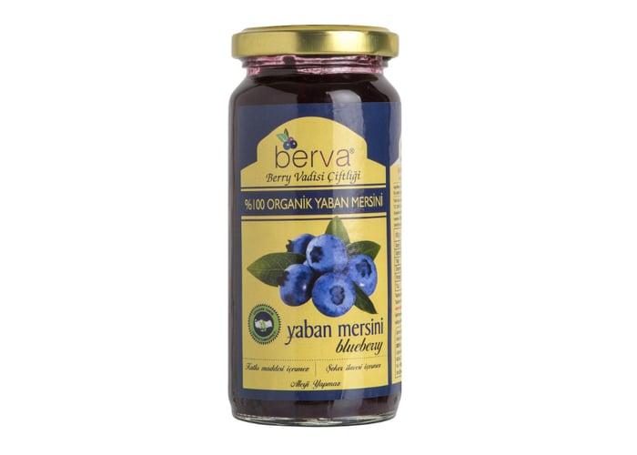 Organik Yaban Mersini Konservesi (230gr) - Berva Organik