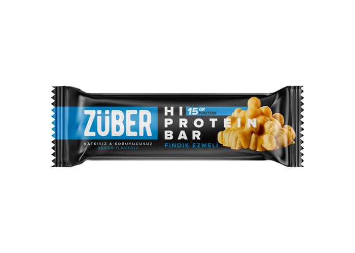 Fındık Ezmeli Yüksek Protein Bar (45gr) - Züber