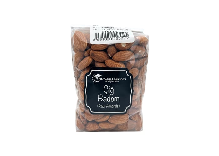 Kuruyemiş Serisi: Çiğ Badem (400gr) - Memleket Gurmesi