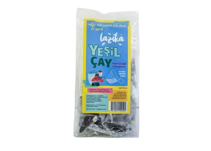 Yeşil Çay ve Hatmi Çiçeği Çayı (25 poşet, 37,5gr) - Lazika