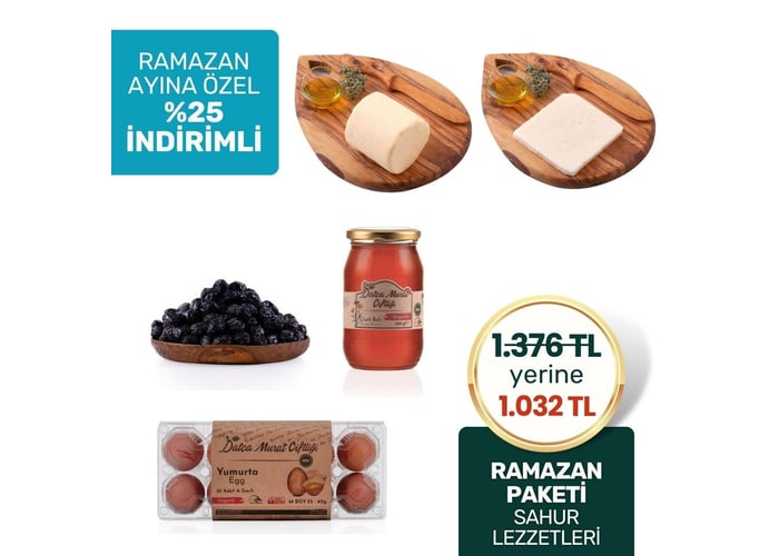 Ramazan Paketi - Sahur Lezzetleri - Datça Murat Çiftliği