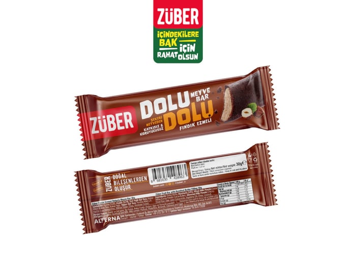 Dolu Dolu Fındık Ezmeli Meyve Bar (30gr) - Züber