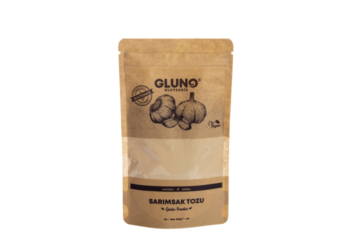 Glutensiz Sarımsak Tozu (100gr) - Gluno Glutensiz