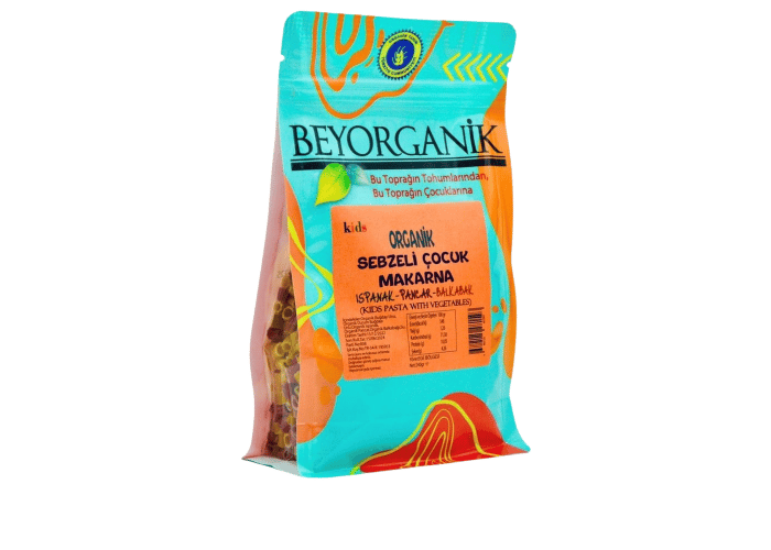 Organik Sebzeli Çocuk Makarna (Ispanak & Pancar & Balkabağı, 240gr) - Beyorganik