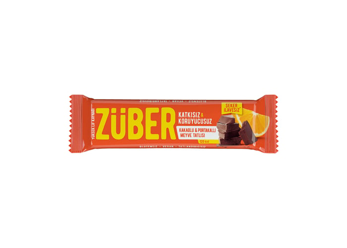 Züber Portakallı Çikolatalı Meyve Bar (40gr)