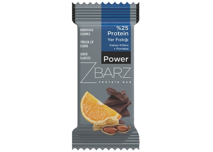 Yer Fıstıklı Portakallı Protein Bar (35gr) - Zbarz