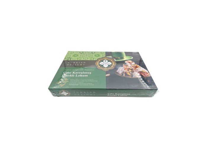 Çifte Kavrulmuş Fıstıklı Lokum (400gr) - Meşhur Safranbolu Lokumcusu