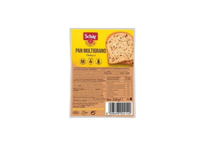 Pan Multıgrano Ay Çekirdekli Ekmek (Glutensiz, 250gr) - Schar