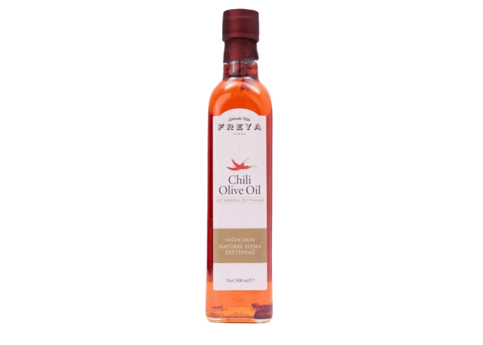 Acı Biberli Zeytinyağı (500ml) - Freya Gurme