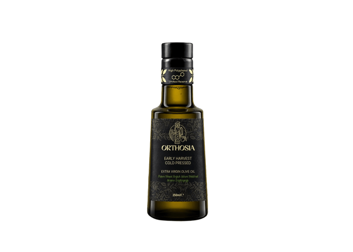 Premium Memecik İlk Hasat Yüksek Polifenollü Soğuk Sıkım Zeytinyağı (250ml) - Orthosia