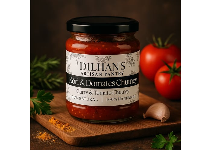 Körili Domates Chutney (Hint Usulü, 300gr) - Dilhan’s Artisan Pantry