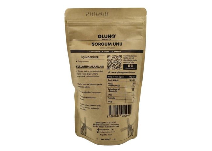 Sorgum Unu (Glutensiz, 500gr) - Gluno