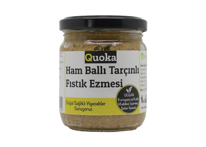 Ham Ballı Tarçınlı Fıstık Ezmesi (200gr) - Quoka