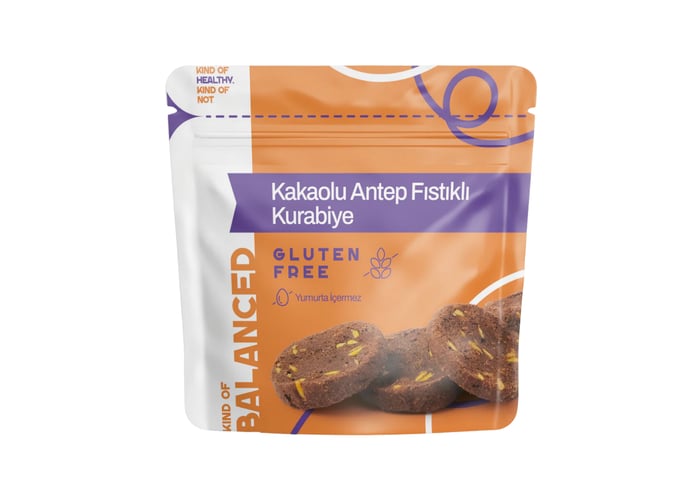 Kakaolu Antep Fıstıklı Kurabiye (Glutensiz, 50gr) - Kind Of Balanced