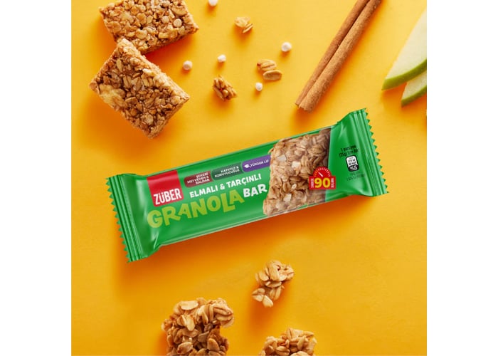 Elmalı & Tarçınlı Granola Bar (15 adet x 25gr) - Züber