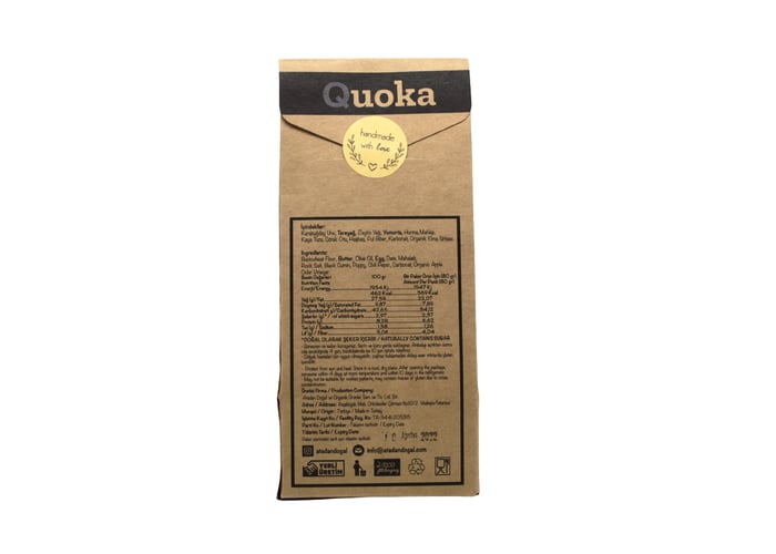 Glutensiz Karabuğday Unundan Tuzlu Kurabiye (80gr x 3 adet) - Quoka