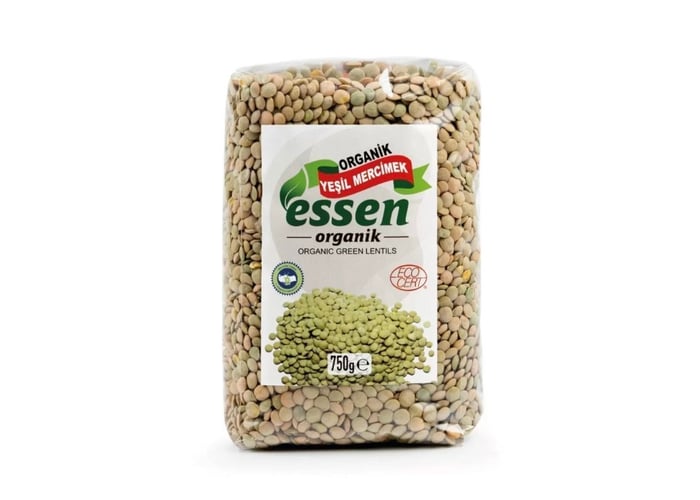 Organik Yeşil Mercimek (750gr) - Essen Organik