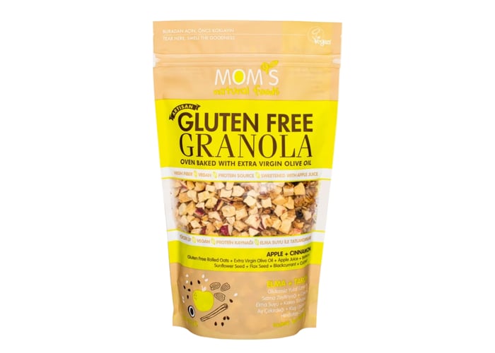 Elmalı Tarçınlı Granola (Glutensiz, 300gr) - Mom’s Natural