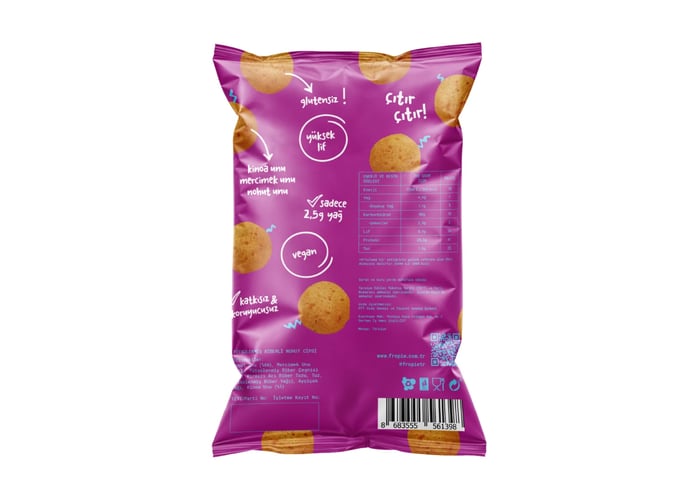 Tütsülenmiş Biber Çeşnili Fırınlanmış Nohut Cipsi (50gr) - Fropie