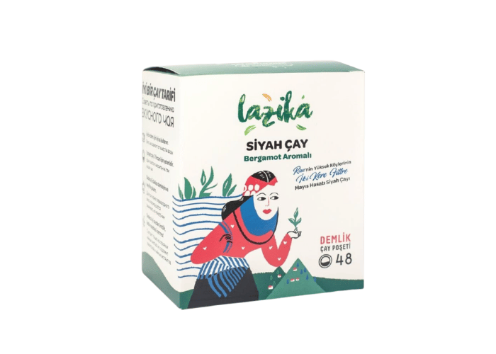 Bergamotlu Siyah Demlik Poşet Çay (48 adet, 153gr) - Lazika