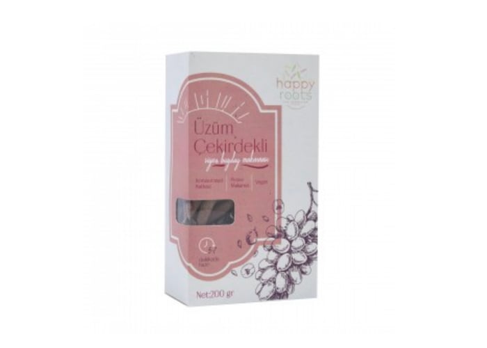 Üzüm Çekirdekli Siyez Makarnası (200gr) - Happy Roots