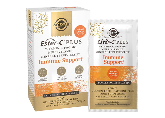 Ester C Plus Vitamin C (7 saşe, 1000mg) - Solgar