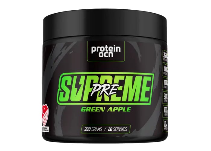 Pre-Workout Supreme (Yeşil Elma Aromalı, 280gr) - Proteinocean