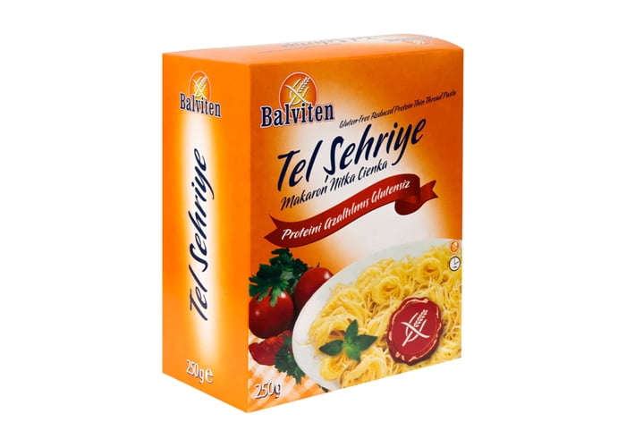 Proteini Azaltılmış Glutensiz Tel Şehriye (250gr) - Balviten