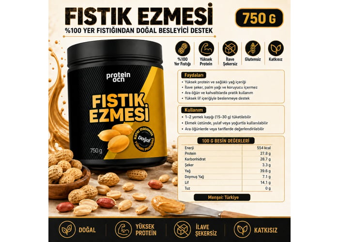 Fıstık Ezmesi (750gr) - Proteinocean