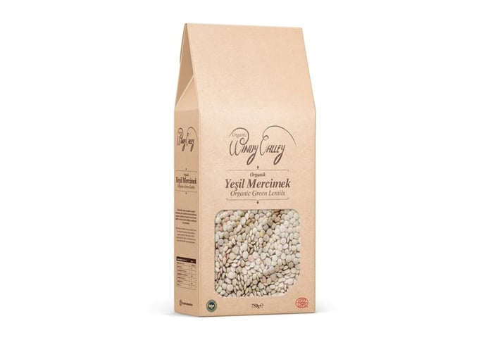 Organik Yeşil Mercimek (750gr) - Windy Valley