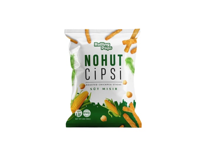 Süt Mısır Nohut Cipsi (56gr) - Rolling Pops