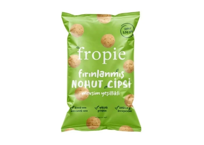 Mevsim Yeşillikli Fırınlanmış Nohut Cipsi (50gr) - Fropie