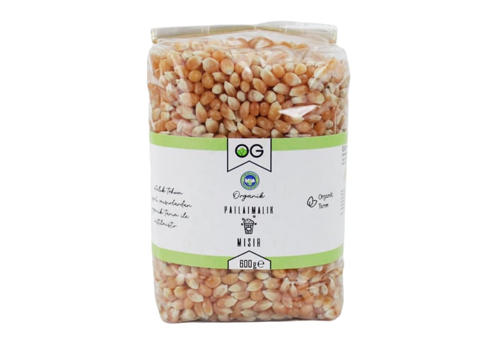 Organik Patlatmalık Mısır (600gr) - Og Natural