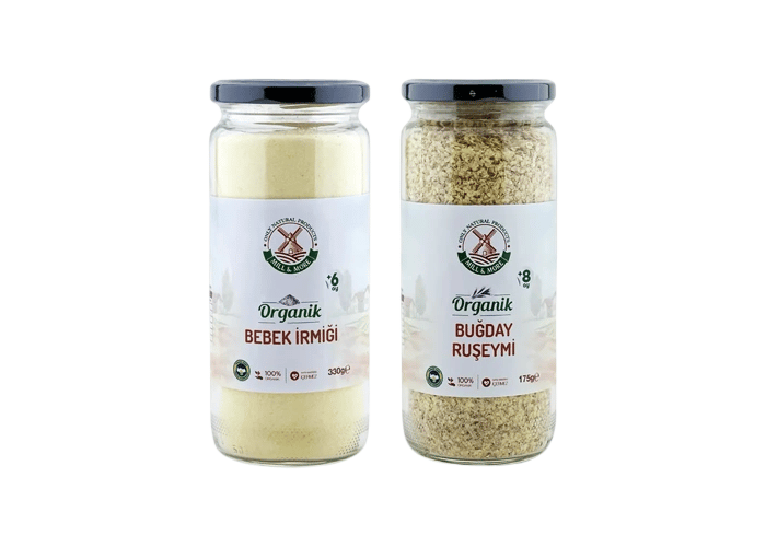 Organik Bebek İrmiği (330gr) ve Organik Buğday Ruşeymi (175gr) Seti - Mill & More