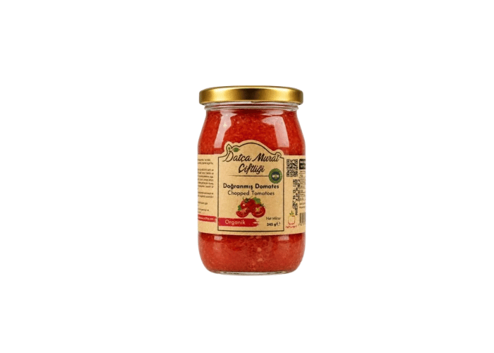 Organik Doğranmış Domates (345gr) - Datça Murat Çiftliği