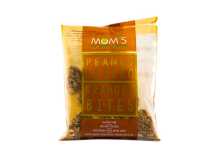 Mom's Natural Foods Granola Bites Yer Fıstığı & Kakao (Glutensiz, 40gr)