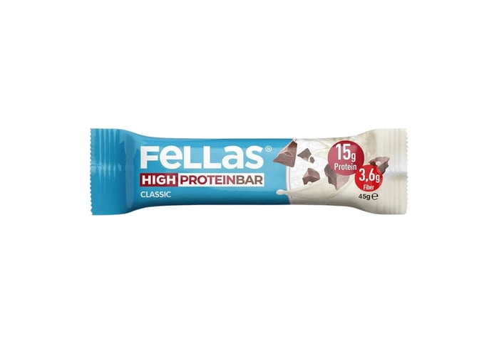 Yüksek Protein Bar - Klasik Sade (12 adet x 45gr) - Fellas