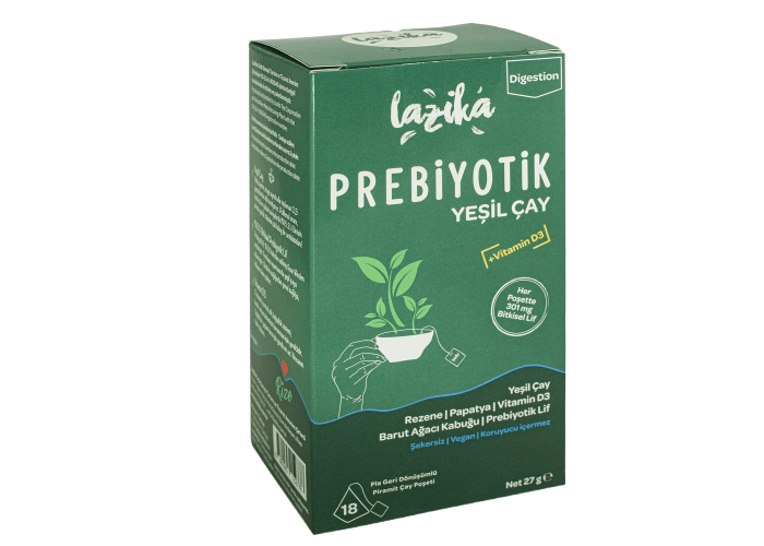 Prebiyotik Yeşil Çay (18 adet) - Lazika