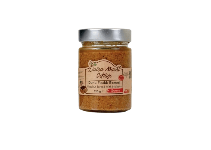Dutlu Fındık Ezmesi (Şeker İlavesiz, 320gr) - Datça Murat Çiftliği