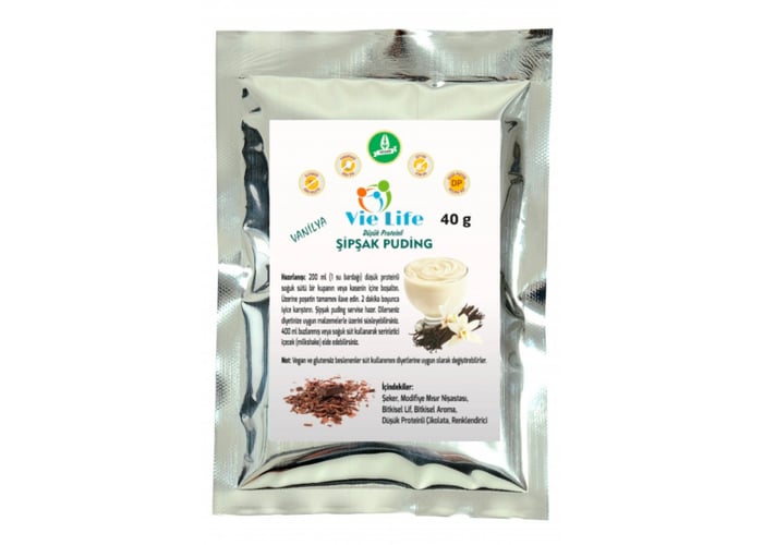 Proteini Azaltılmış Vanilyalı Puding (40gr) - Vie Life