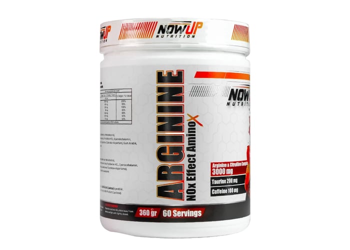 Arginine Nitric Oxide Effect Amino Asit Kiraz & Çilek Aromalı (360gr) - Nowup