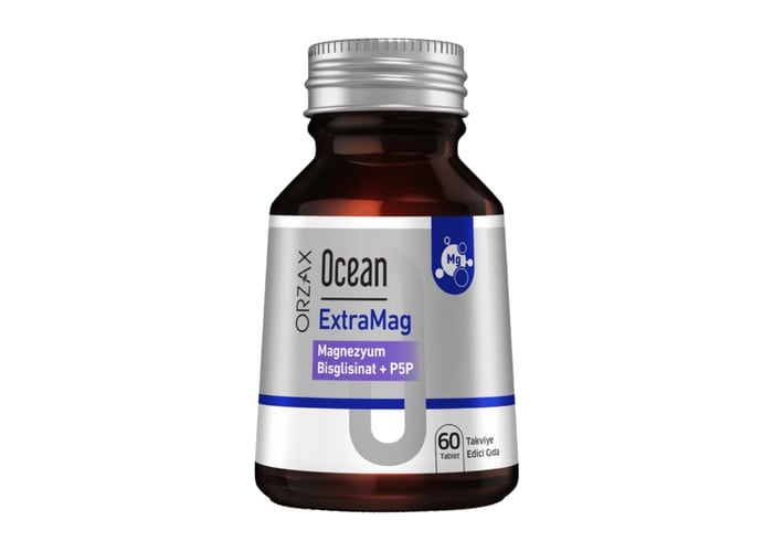 Ocean Extramag Magnezyum Bisglisinat + P5P (60 tablet) - Orzax