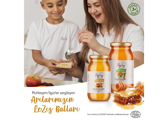 Organik Süzme Çam Balı (460gr) - Organic Windy Valley