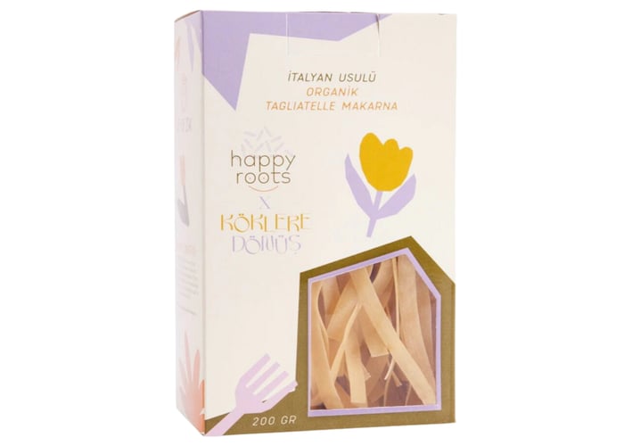 Organik Makarna Tagliatelle (200gr) - Happy Roots