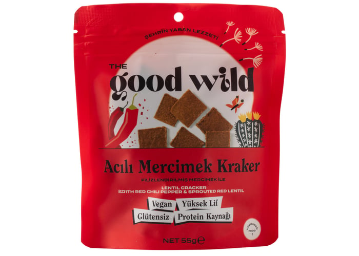 Acılı Mercimek Kraker (55gr) - The Good Wild